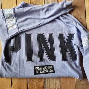 PINK purple crewneck